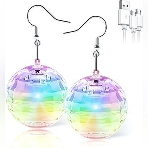 Disco Ball Earrings - Multicolor